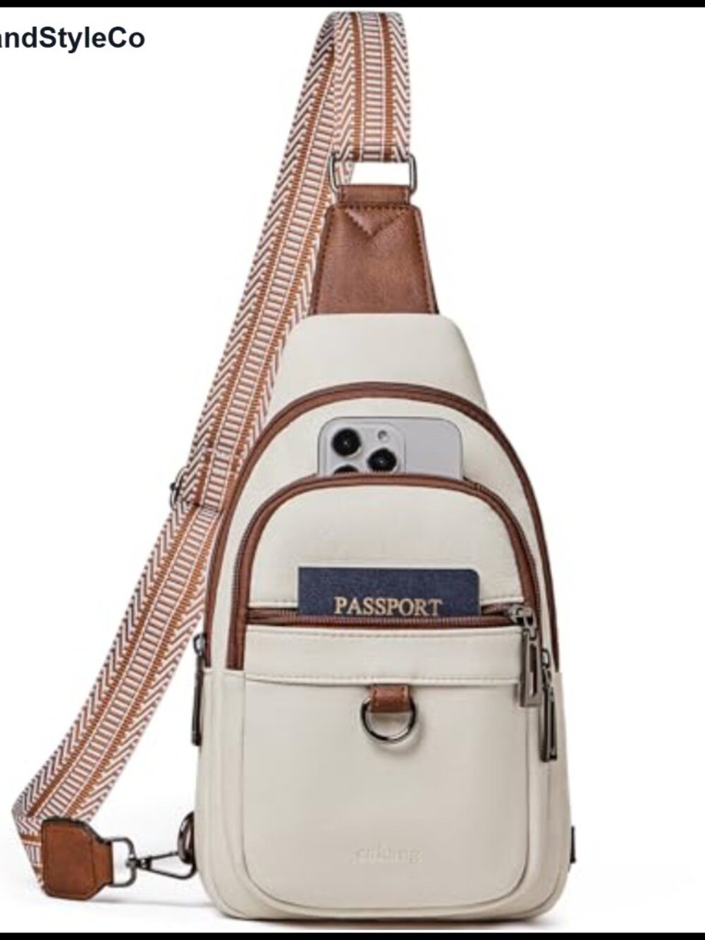 Women's Vegan Leather Sling Bag Crossbody Purse Travel Daypack Backpack Shoulder